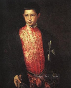 ティツィアーノ Painting - ラヌッチョ・ファルネーゼ・ティツィアーノ・ティツィアーノの肖像
